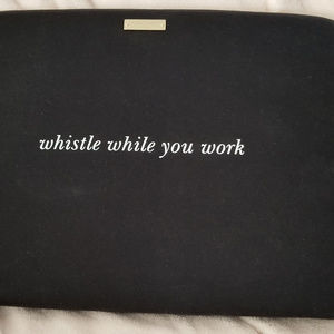 Kate Spade Black Neoprene Laptop Case